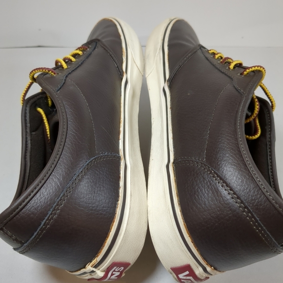 Vans Men's Brown Leather Skateboarding Shoe , Size 12 - Picture 4 of 7